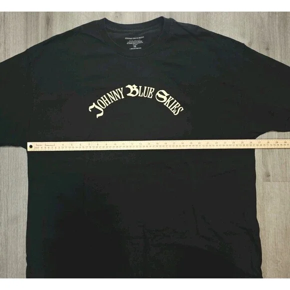 Rare Johnny Blue Skies "WHY NOT?" 2024 Tour T-Shirt - Black - Size 3XL - Picture 6 of 6
